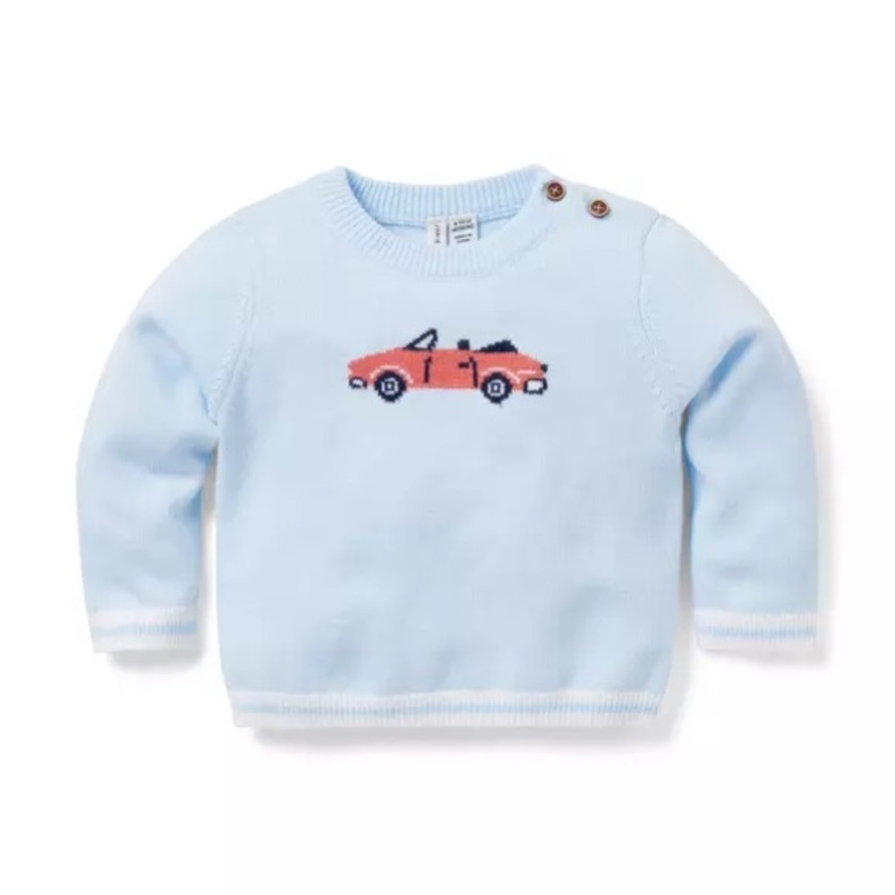 Janie and Jack Baby Car Sweater and Pants Set